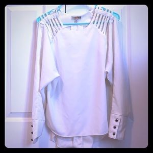 Altar’d state white shirt; casual/sophisticated